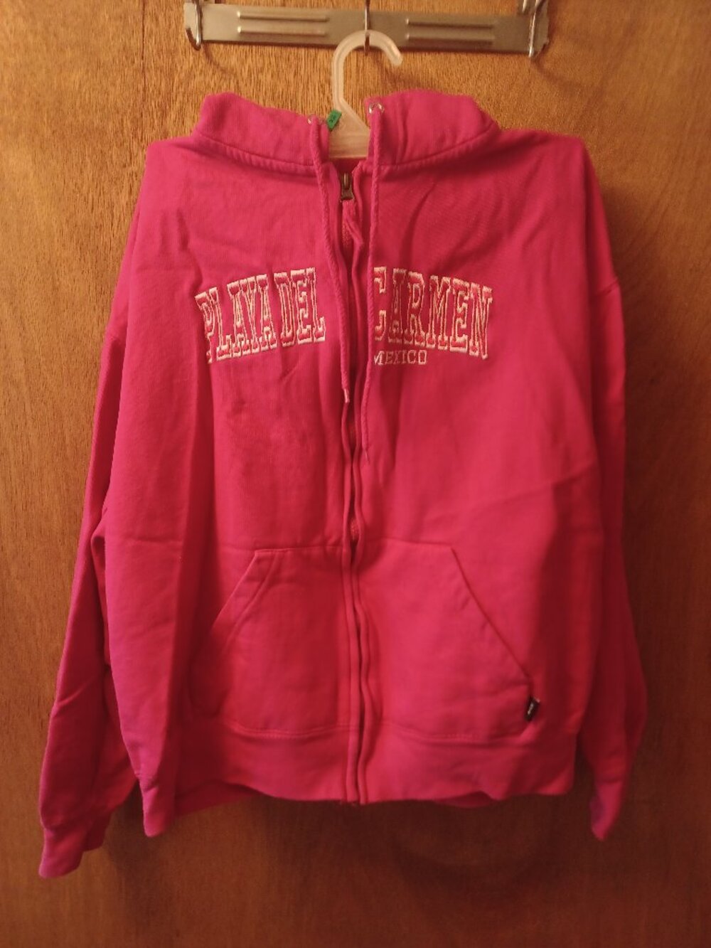 Pacific & Co. Pink woman's Hoodie Playa Del Carmen Mexico